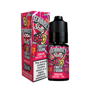 Fruity Fusion Seriously Soda Nic Salt E-liquid By Doozy Vape co 5 for £10 Fruity Fusion Seriously Soda Nic Salt E-liquid By Doozy Vape co 5 for £10