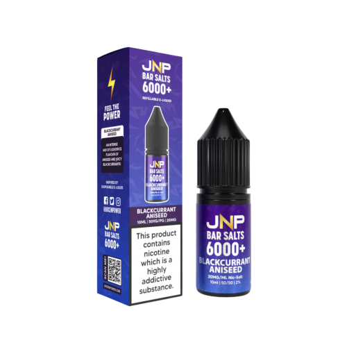 Blackcurrant Aniseed E-liquid By JNP Bar Salts 6000+ Blackcurrant Aniseed E-liquid By JNP Bar Salts 6000+