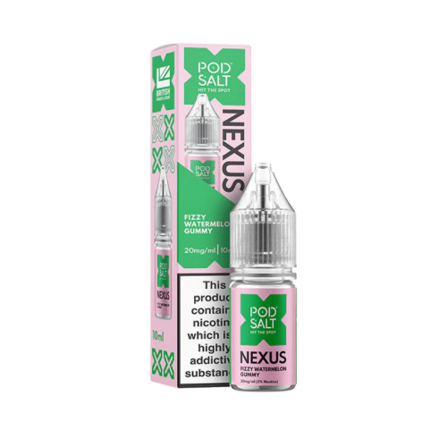 Fizzy Watermelon Gummy Nic Salt E-Liquid by Pod Salt Nexus Fizzy Watermelon Gummy Nic Salt E-Liquid by Pod Salt Nexus