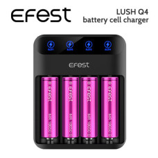 Efest Lush Q4 Charger Four Bay UK Plug Efest Lush Q4 Charger Four Bay UK Plug