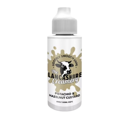 Pistachio & Hazelnut Custard Shortfill E-liquid By The Lancashire Creamery 100ml Pistachio & Hazelnut Custard Shortfill E-liquid By The Lancashire Creamery 100ml